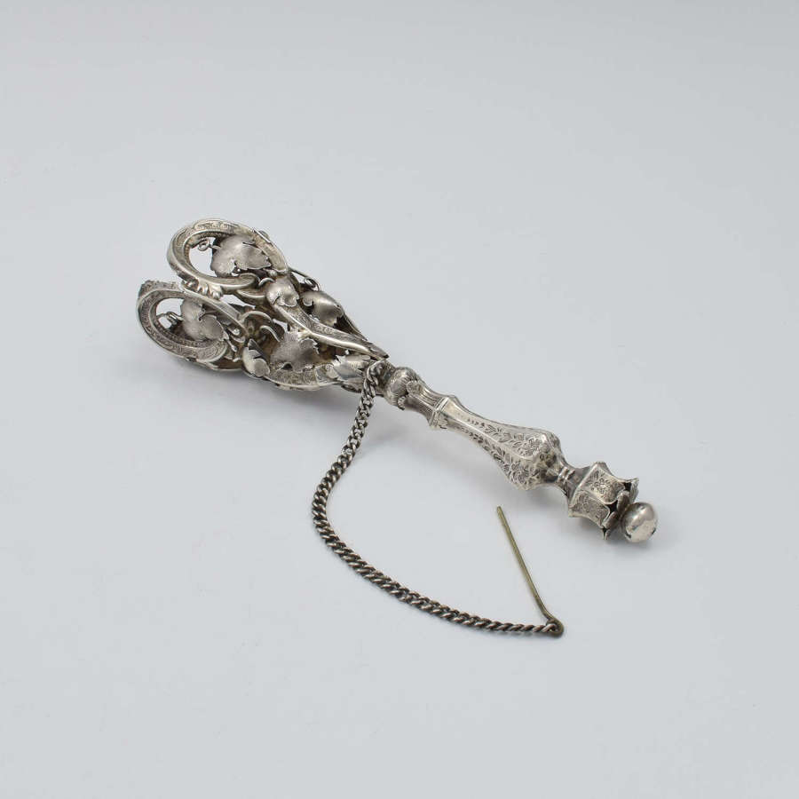 19th Century French Silver Tussie Mussie Posy Holder c.1850