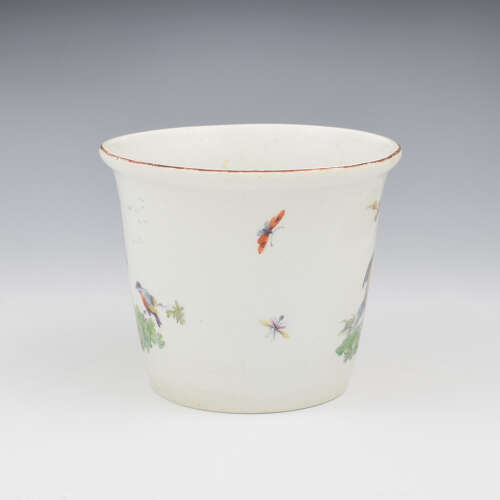 Rare 18th Century Derby Porcelain Potting / Flower Pot & Stand c.1760
