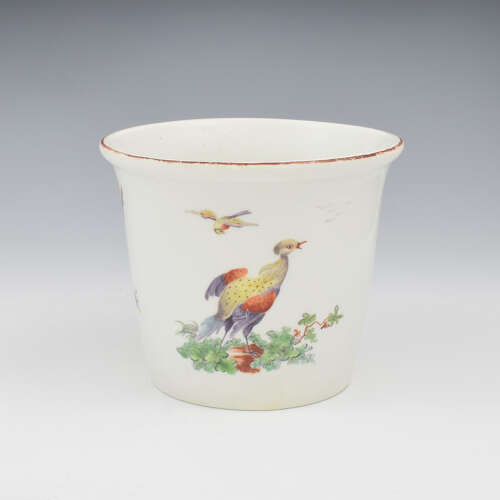 Rare 18th Century Derby Porcelain Potting / Flower Pot & Stand c.1760