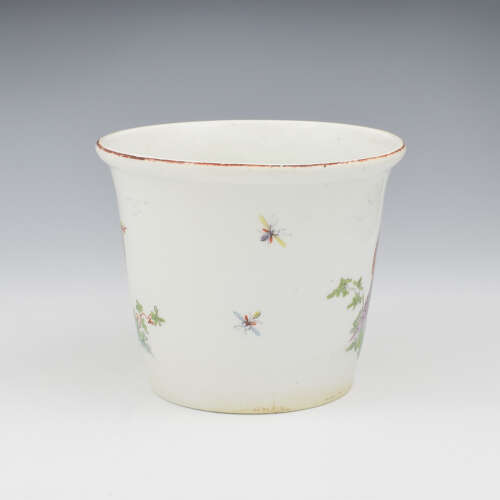 Rare 18th Century Derby Porcelain Potting / Flower Pot & Stand c.1760