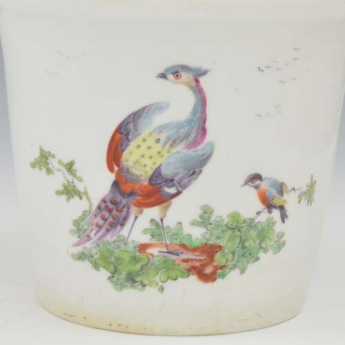 Rare 18th Century Derby Porcelain Potting / Flower Pot & Stand c.1760