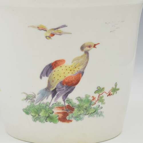 Rare 18th Century Derby Porcelain Potting / Flower Pot & Stand c.1760