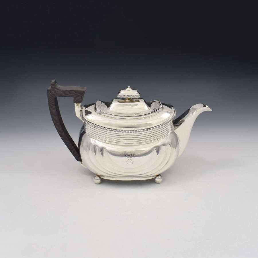 Fine Georgian Silver Bombe Teapot 1806