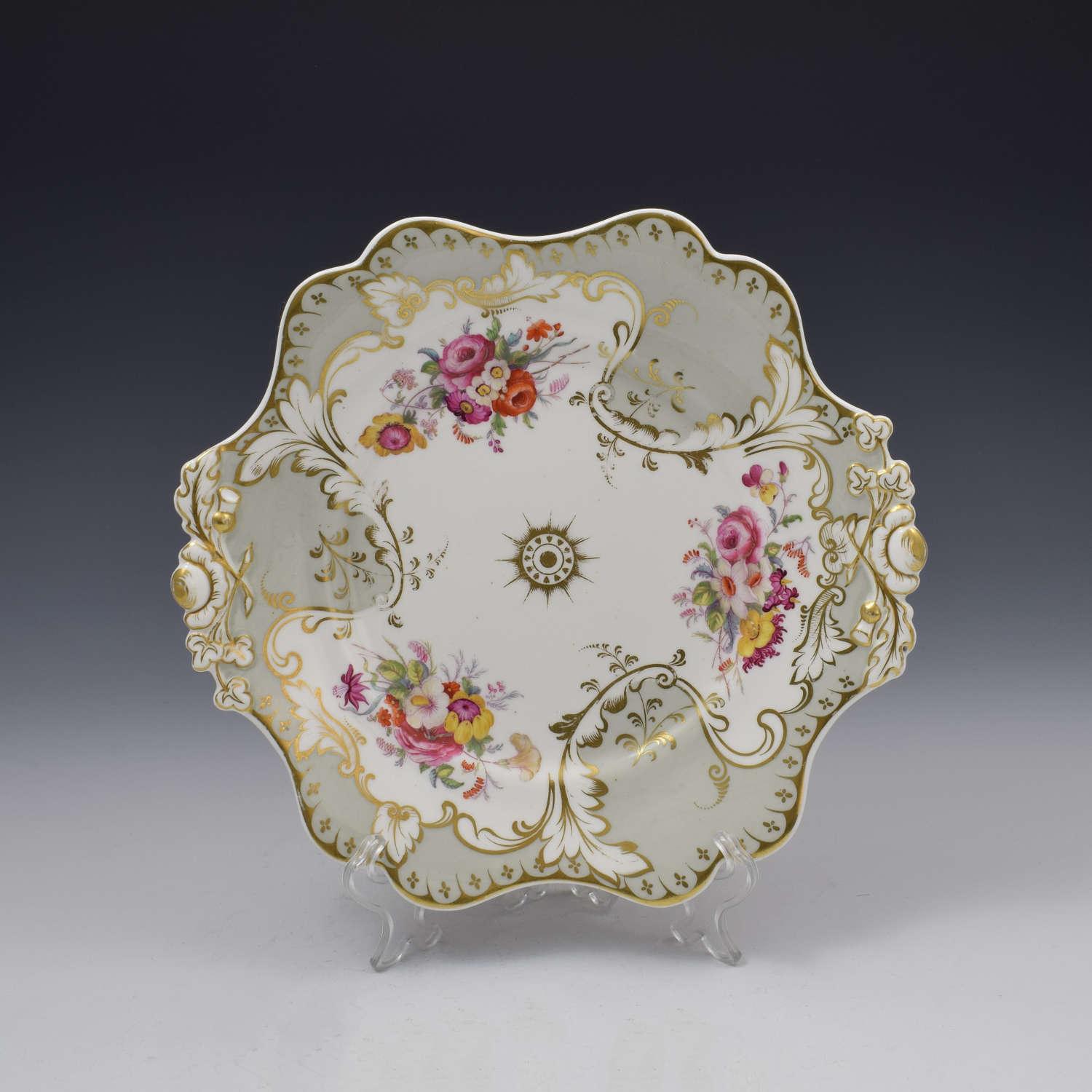 John Ridgway Porcelain Tea Plate, Pattern 2/6219 c.1835