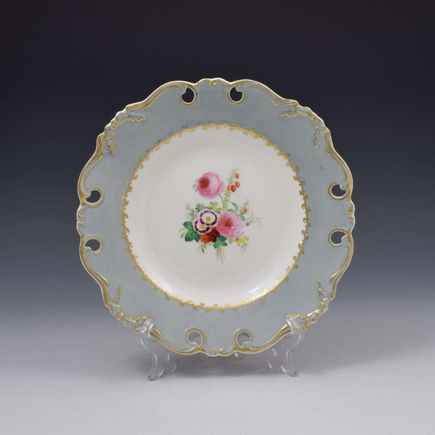 John Ridgway Porcelain Dessert Plate 6/7151 c.1850