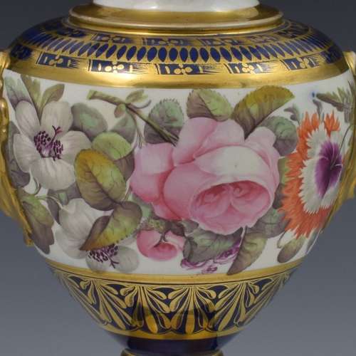 Fine Georgian Chamberlain Worcester Porcelain Vase c.1815