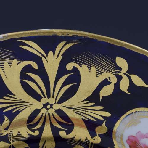 Georgian John Rose Coalport Porcelain Large Tea Plate c.1820 Regency