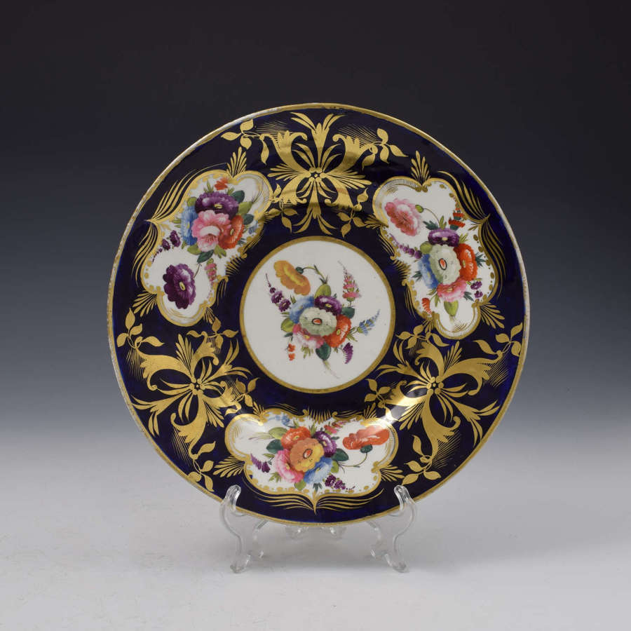 John Rose Coalport Porcelain Large Tea Plate c.1820