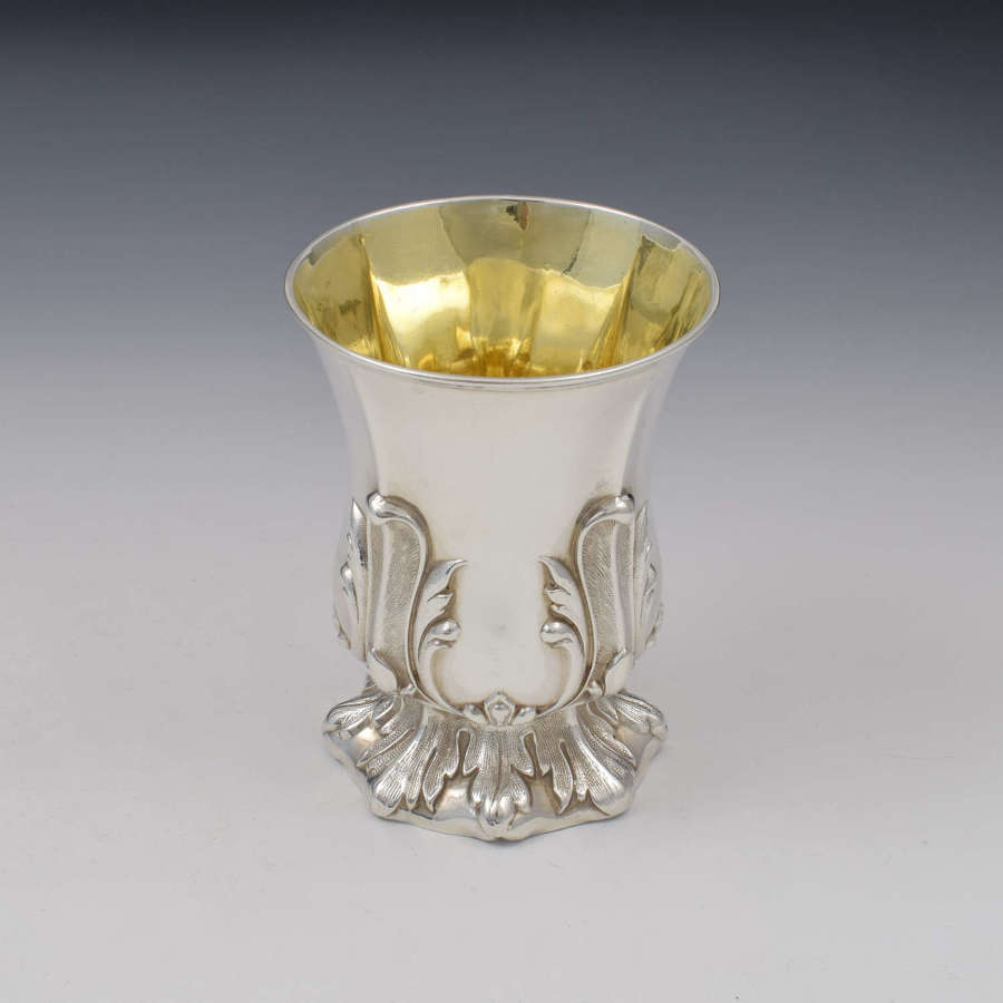 Victorian Silver Goblet Cup Henry Wilkinson & Co. 1843