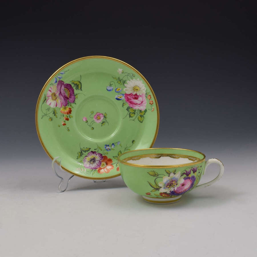 King Street Derby Porcelain Tea Cup & Saucer