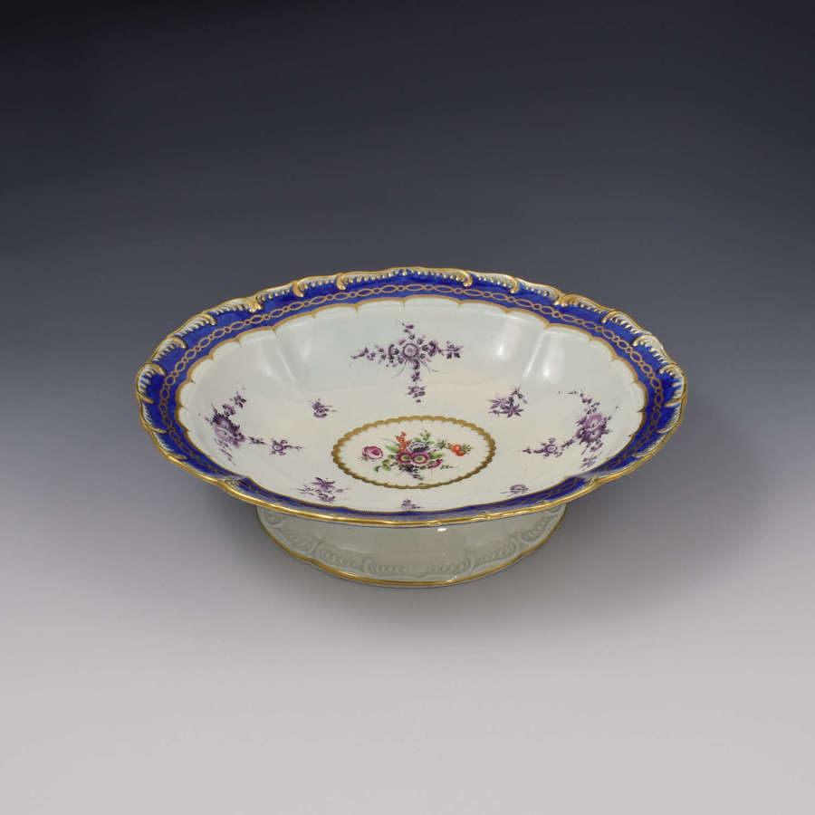 First Period Worcester Porcelain Sevres Style Dessert Centrepiece