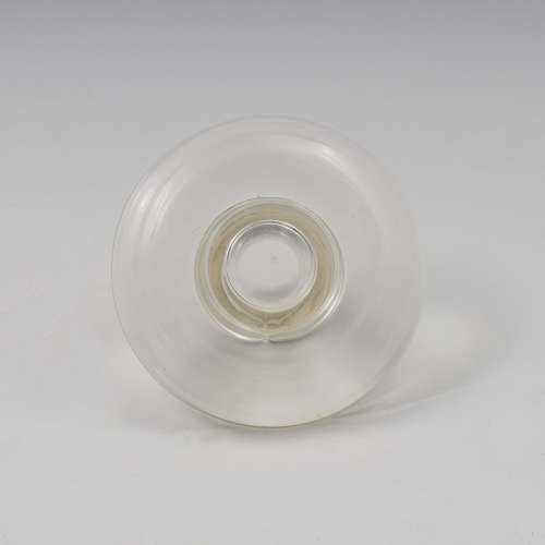 Edwardian Unusual Silver & Threaded Glass Match Striker