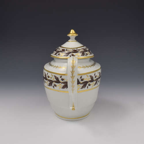 Flight & Barr Period Worcester Porcelain Teapot & Stand c.1800