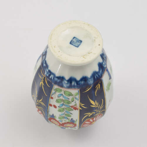 Superb Dr Wall / First Period Worcester Porcelain Tea Canister c.1770