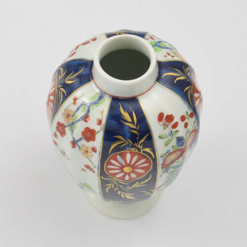 Superb Dr Wall / First Period Worcester Porcelain Tea Canister c.1770