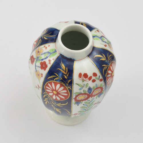 Superb Dr Wall / First Period Worcester Porcelain Tea Canister c.1770