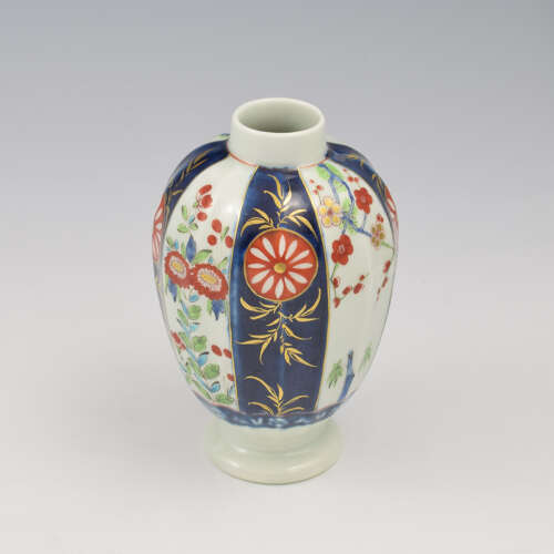 Superb Dr Wall / First Period Worcester Porcelain Tea Canister c.1770