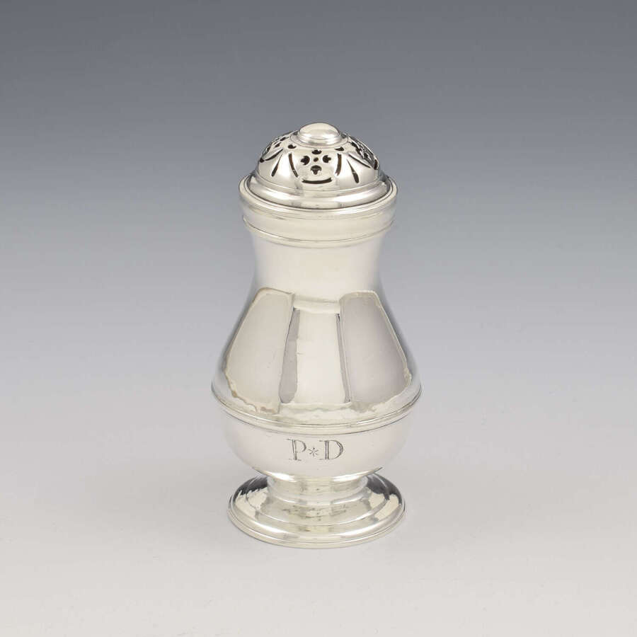 Rare George I Silver Pounce Pot London 1727 James Goodwin