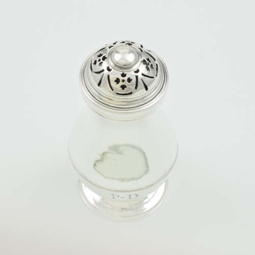 Rare George I Silver Pounce Pot London 1727 James Goodwin
