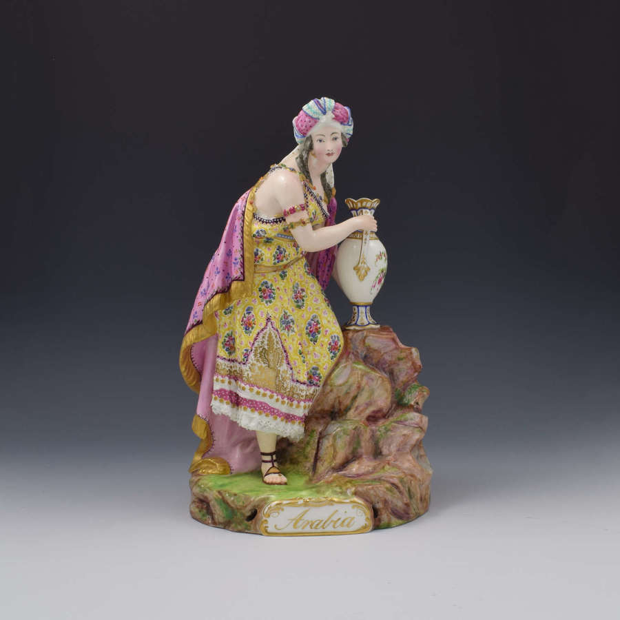 Rare Large Minton Porcelain Figure Arabia Model 137 c.1848