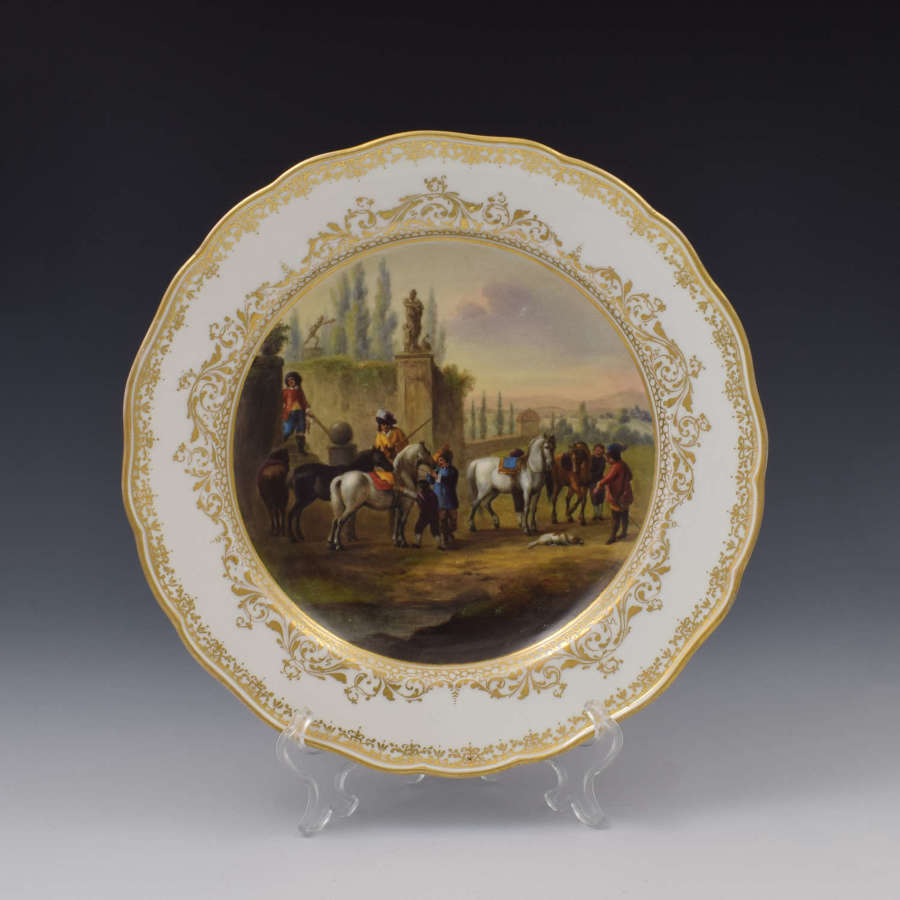 19th Century Meissen Porcelain Cabinet Plate Old Masters Style c.1860