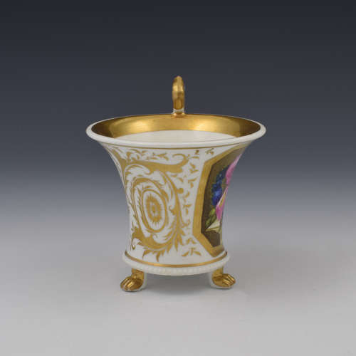 Stunning Antique Empire French Paris Porcelain Cabinet Cup c.1810 Georgian