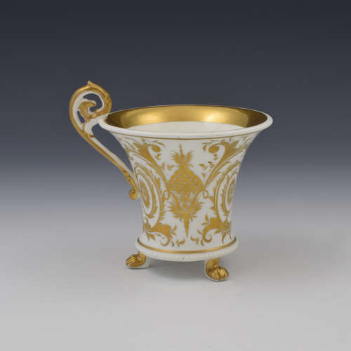 Stunning Antique Empire French Paris Porcelain Cabinet Cup c.1810 Georgian
