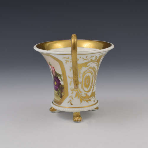Stunning Antique Empire French Paris Porcelain Cabinet Cup c.1810 Georgian