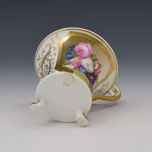 Stunning Antique Empire French Paris Porcelain Cabinet Cup c.1810 Georgian