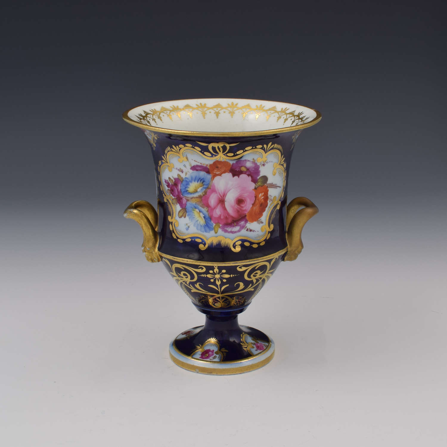 Georgian Coalport Porcelain Campagna Vase c.1815