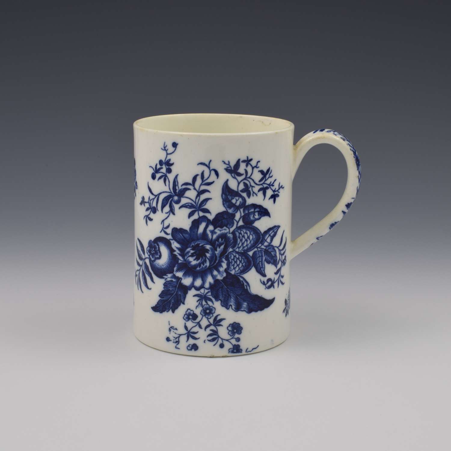 Large Caughley Porcelain Mug Pine Cone / Rose Centred Spray Pattern
