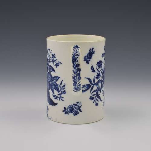 Large Coalport Porcelain Mug Pine Cone / Rose Centred Spray c.1840