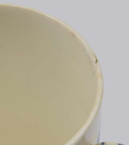 Large Coalport Porcelain Mug Pine Cone / Rose Centred Spray c.1840