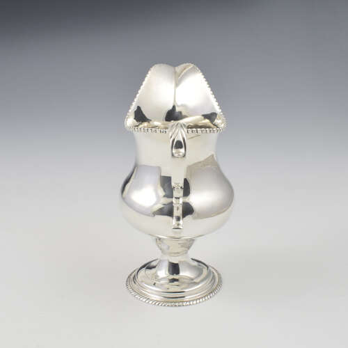 Large Georgian Newcastle Silver Milk / Cream Jug Stalker & Mitchison c.1780
