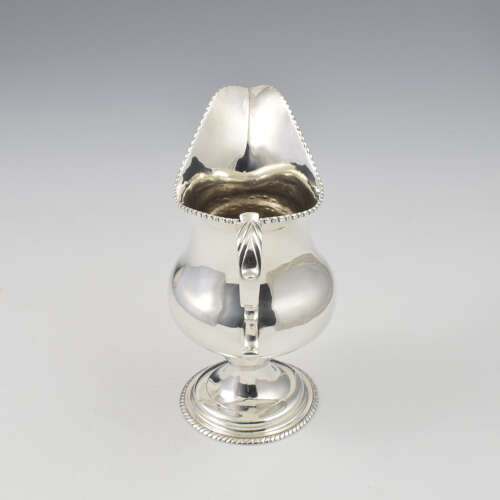 Large Georgian Newcastle Silver Milk / Cream Jug Stalker & Mitchison c.1780