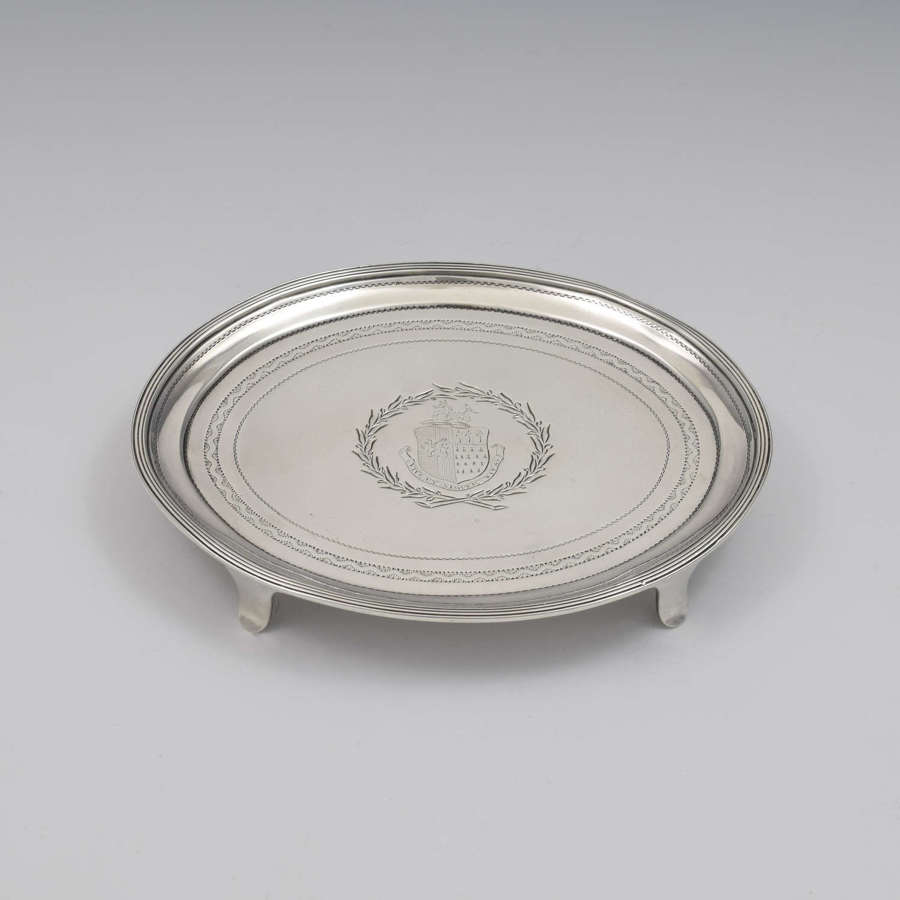 Georgian Silver Teapot Stand Alice & George Burrows 1803