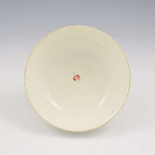 Large First Period Worcester Porcelain Polychrome Slop Bowl c.1765