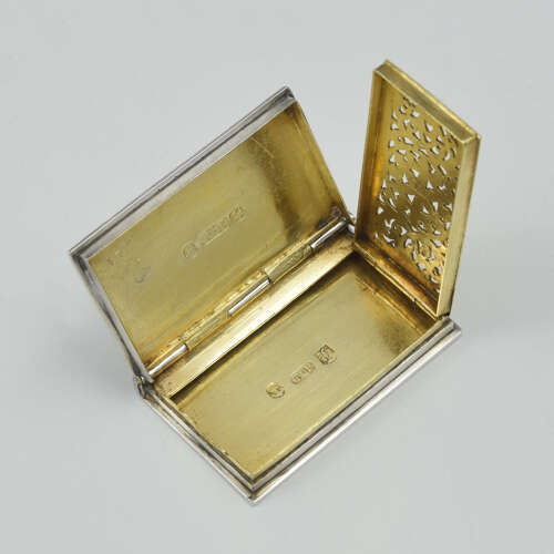 William IV Sterling Silver Novelty Book Vinaigrette 1833 Taylor & Perry
