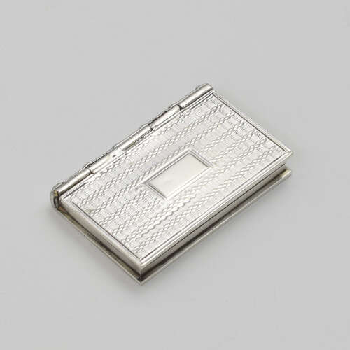 William IV Sterling Silver Novelty Book Vinaigrette 1833 Taylor & Perry