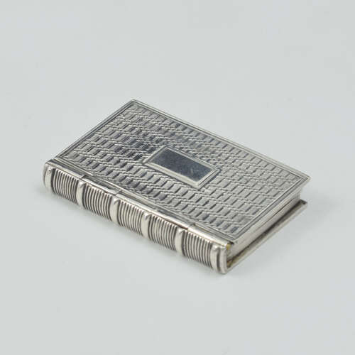 William IV Sterling Silver Novelty Book Vinaigrette 1833 Taylor & Perry