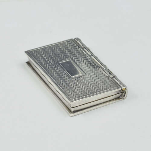 William IV Sterling Silver Novelty Book Vinaigrette 1833 Taylor & Perry
