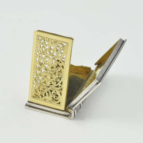 William IV Sterling Silver Novelty Book Vinaigrette 1833 Taylor & Perry