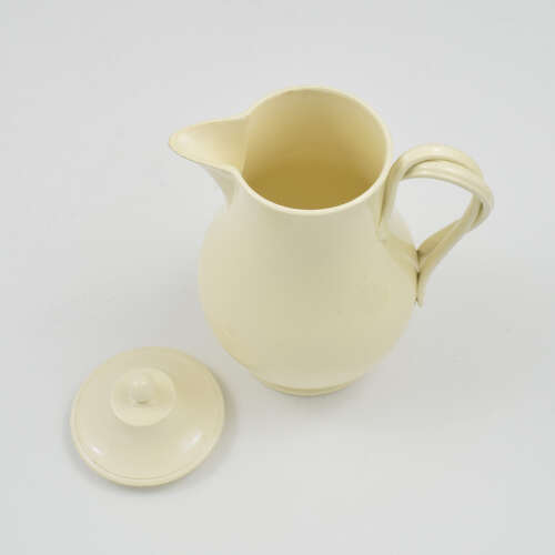 Lovely Wedgwood Creamware Pottery Hot Water Jug & Cover c.1780