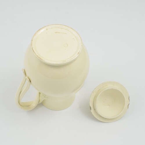 Lovely Wedgwood Creamware Pottery Hot Water Jug & Cover c.1780