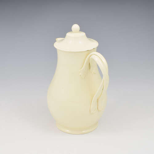 Lovely Wedgwood Creamware Pottery Hot Water Jug & Cover c.1780