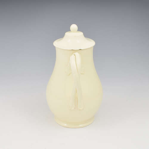 Lovely Wedgwood Creamware Pottery Hot Water Jug & Cover c.1780