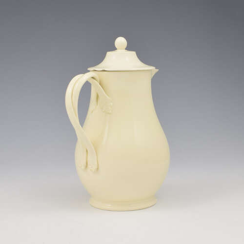 Lovely Wedgwood Creamware Pottery Hot Water Jug & Cover c.1780