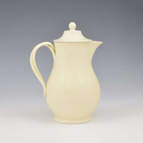 Lovely Wedgwood Creamware Pottery Hot Water Jug & Cover c.1780