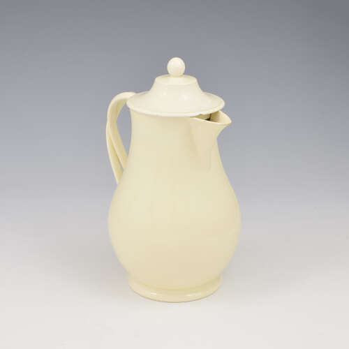 Lovely Wedgwood Creamware Pottery Hot Water Jug & Cover c.1780
