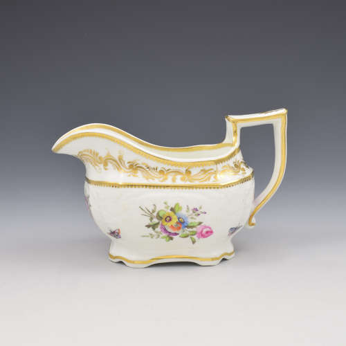 Spode Felspar Porcelain Moulded Cream Jug, Ex. Godden Pat. 3496 c.1821